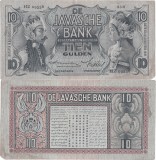 1939 (16 VIII), 10 gulden (P-79c.3) - Indiile de Est Olandeze!