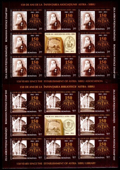 Romania 2011, LP 1908 d, Ziua marcii ASTRA SIBIU, minicoli, MNH! LP 125,85 lei