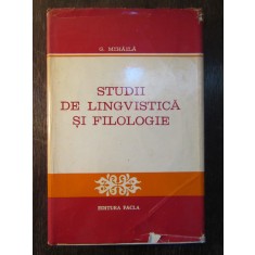STUDII DE LINGVISTICA SI FILOLOGIE-G.MIHAILA