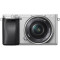 Aparat foto Mirrorless Sony Alpha A6300L 24.3MP, 4K, Wi-Fi NFC, Black + Obiectiv 16-50mm, Silver