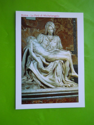 HOPCT 35419 MICHELANGELO STATUIA LA PIETA /SAN PIETRO -ROMA ITALIA-NECIRCULATA foto