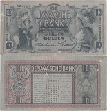 1938 (19 IX), 10 gulden (P-79b.6) - Indiile de Est Olandeze!