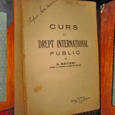 G. Meitani-Curs de drept international public, editie 1930.