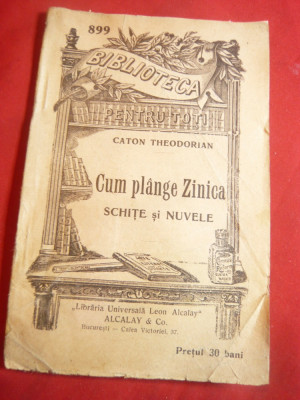 Caton Theodorian - Cum plange Zinica -inc.sec.XX BPT 899 Universala Alcalay foto