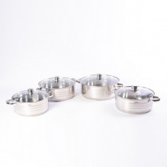 Set Oale Inox Cu Capac Inox - Royalty Line, 8 Piese foto