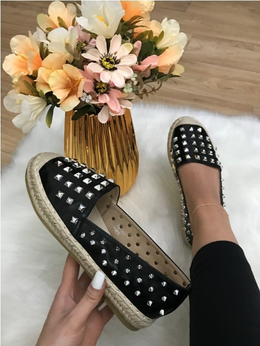 Pantofi/espadrile dama negre cu tinte marime 39, 40, 41+CADOU | Okazii.ro