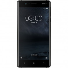 Smartphone Nokia 3 , Dual Sim , 5 Inch IPS , Quad Core , 2 GB RAM , 16 GB , Retea 4G LTE , Android Nougat , Negru foto