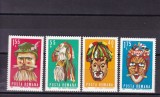 ROMANIA 1969 LP 714 MASTI FOLCLORICE SERIE MNH, Nestampilat