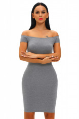 N528-18 Rochie sexy conica, cu umerii goi si spatele decupat foto