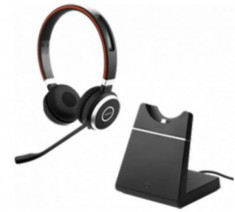 Casti Stereo Jabra Evolve 65+ UC, Bluetooth, Microfon (Negru) foto