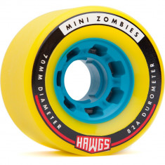 Set 4 roti Longboard Mini Zombie Hawgs 70mm yellow foto