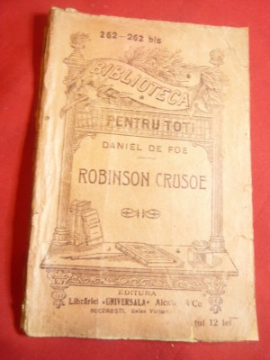 Daniel de Foe - Robinson Crusoe -BPT 262 Libr.Univ.Alcalay foto