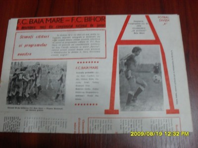 Program FC Baia mare - FC Bihor foto