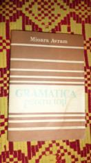 Gramatica pentru toti an 1986/413pag- Mioara Avram foto