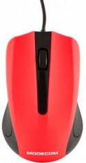 Mouse Optic Modecom MC-M9, 1000 DPI, USB (Rosu/Negru) foto