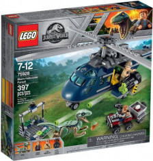 LEGO? Jurassic World Urmarirea elicopterului Albastru 75928 foto