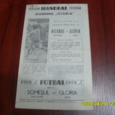 Program fotbal-handbal Gloria Arad - Somesul SM