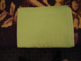 Cearceaf din bumbac de culoare verde cu dimensiunea (150x220) cm., NOU, 150x210 cm, Cearceaf pat