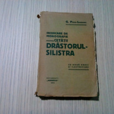 Incercare de Monografie asupra CETATII DRASTORUL-SILISTRA - G. Popa-Lisseanu