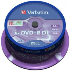 DVD+R Double Layer 8x Matt Silver Spindle 25 bucati foto