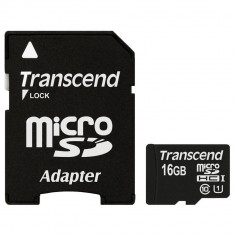 Card Transcend MicroSD Card SDHC 16GB + Adapter / Class 10 foto