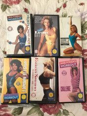 Colectie aerobic Jane Fonda video casete- org.vhs-Warner Bros-in italiana foto