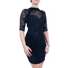 A543-1 Rochie eleganta de seara, cu bustul buretat si spatele decupat
