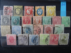 Romania , Timbre stampilate Carol , Bucuresti , Vulturi, Cifra , Spic (Lot 4) foto