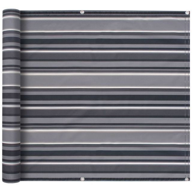 Prelata balcon, material Oxford, 90x400 cm, dungi gri foto mare Prelata balcon, material Oxford, 90x400 cm, dungi gri foto mare