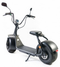 Moped Electric FreeWheel City Rider, Autonomie 40-60 km, Viteza 40 km/h, Motor de 1000 W (Negru) foto