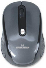 Mouse optic Manhattan Performance, Wireless (Negru-Argintiu) foto
