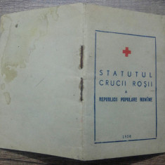 Statutul Crucii Rosii a Republicii Populare Romane// 1956