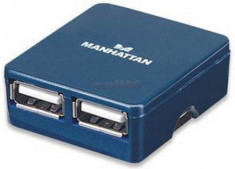 Hub USB Micro 4 porturi (Albastru) foto
