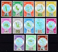 Noile Hebride Engleze 1977 harti MI 453-455 MNH w51 foto