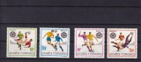 ROMANIA 1970 LP 729 CAMPIONATUL MONDIAL DE FOTBAL - MEXIC SERIE MNH, Nestampilat