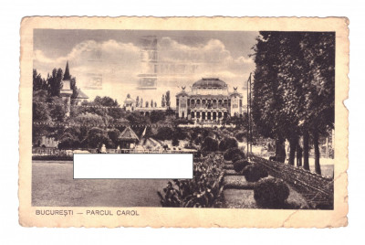 CP Bucuresti - Parcul Carol, circulata, 1935 foto