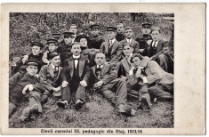 Blaj Elevii cursului III pedagogic anul 1913/1914 foto