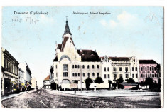Timisoara Temesvar strada Andrassy ut ,CP circulata 1915,animata foto