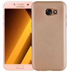 Husa Samsung Galaxy J5 Prime i-Zore Carbon Fiber Auriu foto