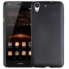 Husa Huawei Y5 II i-Zore Carbon Fiber Negru foto