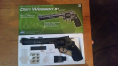 Pistol airsoft dan wesson 8 inch co2 full metal + 1000 bile foto