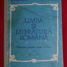 Limba si literatura romana - manual pt. clasa a ix-a 1980