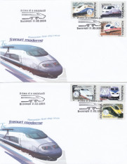 ROMANIA 2004 LP 1631 TRENURI MODERNE FDC foto