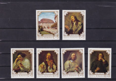 ROMANIA 1970 LP 751 REPRODUCERI DE ARTA II SIMTURILE SERIE MNH foto