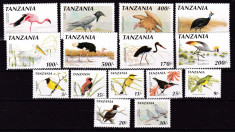 Tanzania 1990/91 fauna pasari MI 735-746 866-868 MNH w51 foto