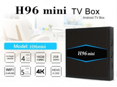 TV BOX H96 Mini 4K ,Quad-Core 64bit,2GB ,16gb,Dual band Wi-Fi,Android 7.1 foto