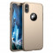Husa Apple iPhone X Flippy Full Cover 360 Auriu + Folie de protectie