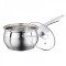 Cratita inox cu capac si maner 16cm 2.1L Peterhof PH15844