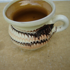 Cana rustica din ceramica