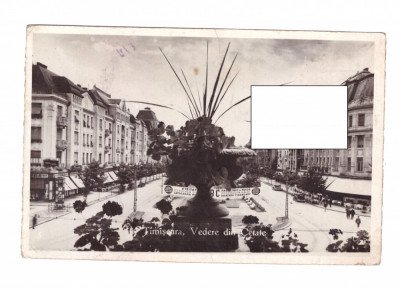 CP Timisoara - Vedere din Cetate, circulata, 1943 foto